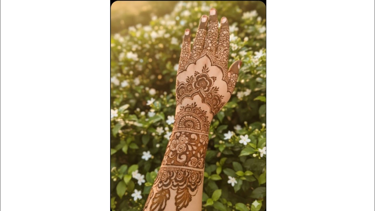 Step by step beautiful mehandi designs my location Indore all indore henna services provided ❤️