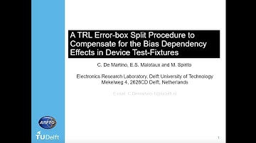 A TRL Error-box Split Procedure to Compensate for the Bias Dependency Effects in Device TestFixtures