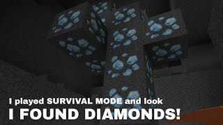 "I FOUND DIAMONDS!" 😍 | How to find DIAMONDS | Mini Block Craft Idea screenshot 5