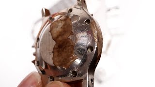 Wrecked $3000 Cartier Santos bought back from the dead | restoration ASMR by nekkid watchmaker
