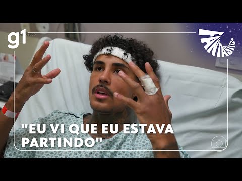 Fantástico: "Eu que eu estava partindo" conta MC Livinho após acidente de moto