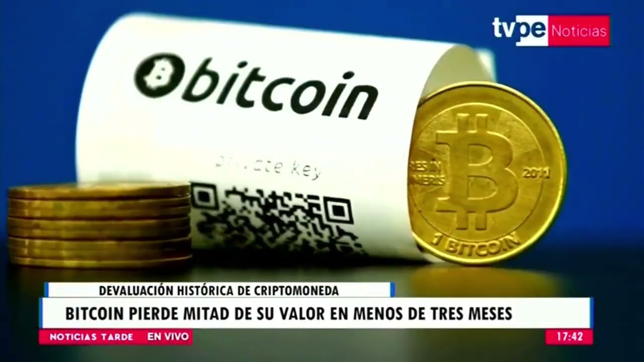 El bitcoin cae a la mitad de su valor en menos de tres meses