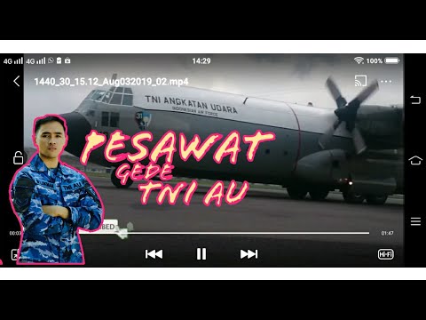 Woowwwww!!! PESAWAT GEDE TNI AU Husein sastranegara