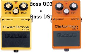Boss OD3 X Boss DS1 - YouTube