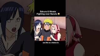 Sakura & Hinata fighting over Naruto         Sasuke got rejected 😂