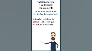 Factors affecting Fixed Capital Requirements | Mnemonic | Class 12 | Business Studies | Chapter 9