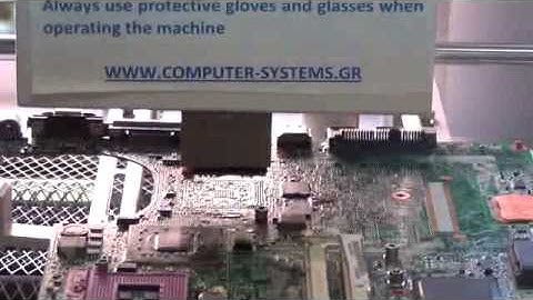 HP DV9000 motherboard repair. Reballing of new nvidia GPU. part 2.
