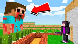 HEROBRINE GIGANTE vs BASE SEGURA en MINECRAFT 💀😱 Reto de La BASE SECRETA