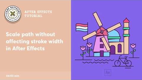 After Effects Tutorial - Scale Path and Maintain Stroke Width