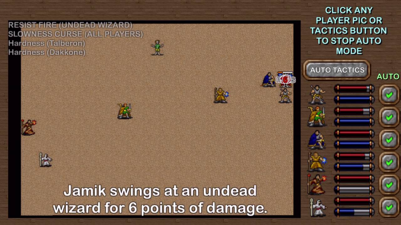 DUNGEONS OF CHAOS - undead wizard fight