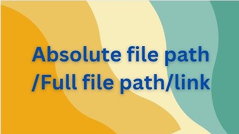 ABSOLUTE LINKS IN HTML | ABSOLUTE URLs | HOW TO BUILD ABSOULUTE URL IN HTML | ABSOLUTE  LINK EXAMPLE