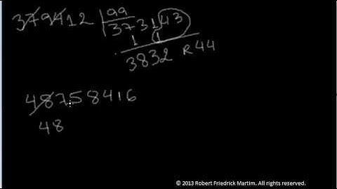 Vedic Math Division by 99