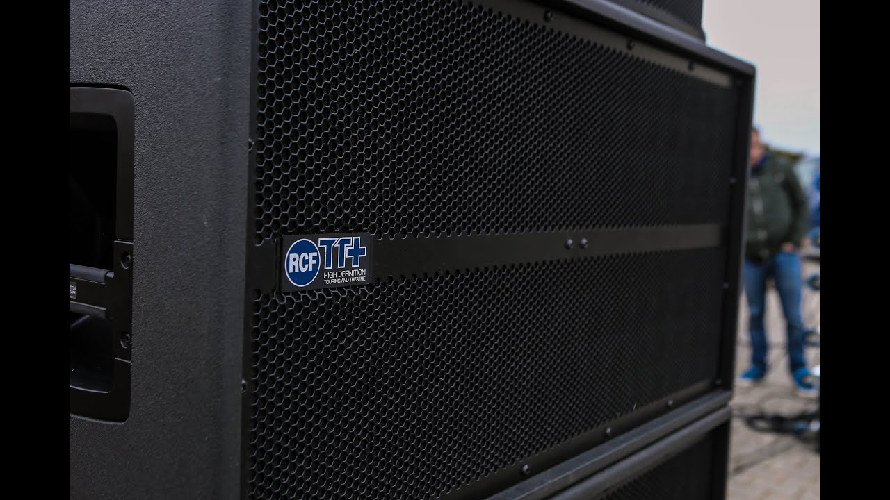 RCF TTS26A and RCF TT25A II speakers in action (LOUD, 18KW) YouTube