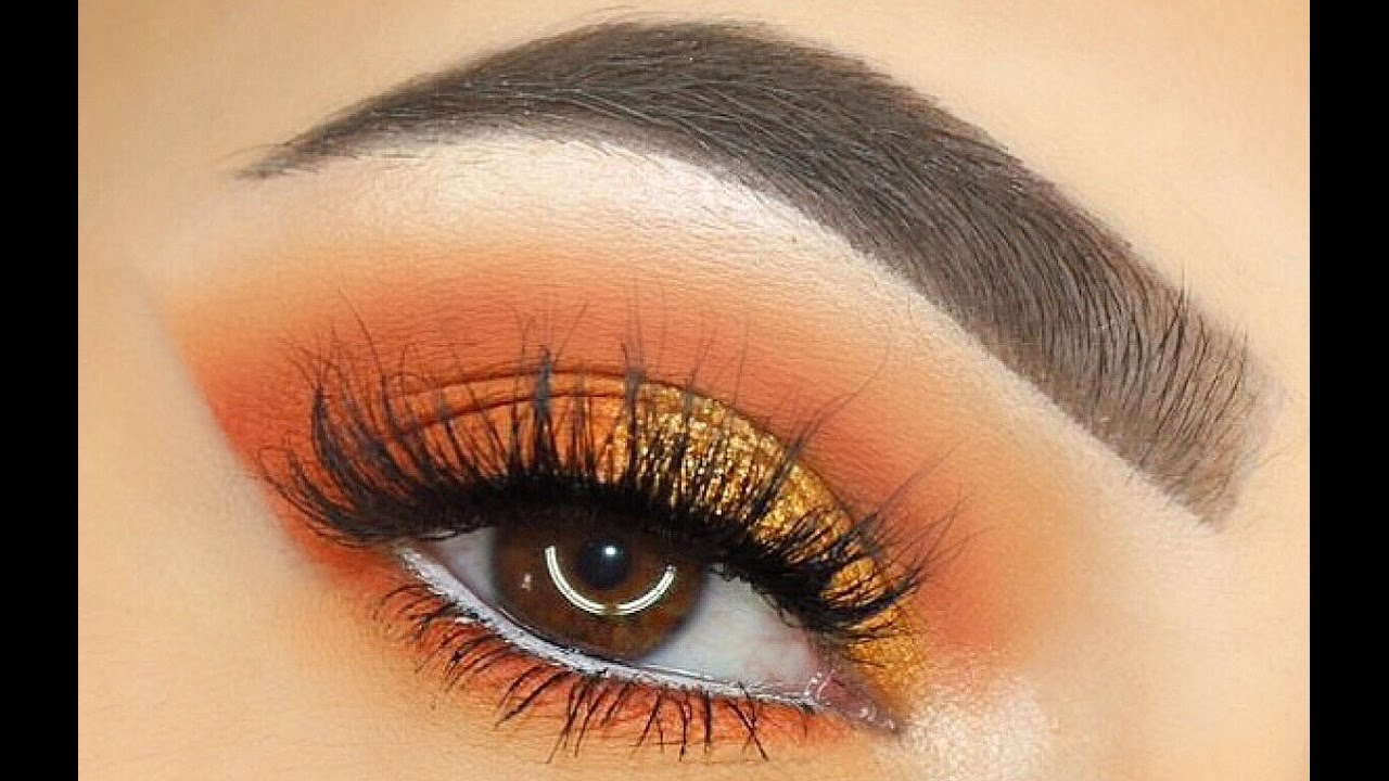 10. Blue and Orange Sunset Eye Makeup - wide 11