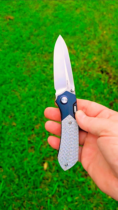 The Remette Meteor Is A Smooth Button Operated Frame Lock! #knifecommunity #shorts #edc
