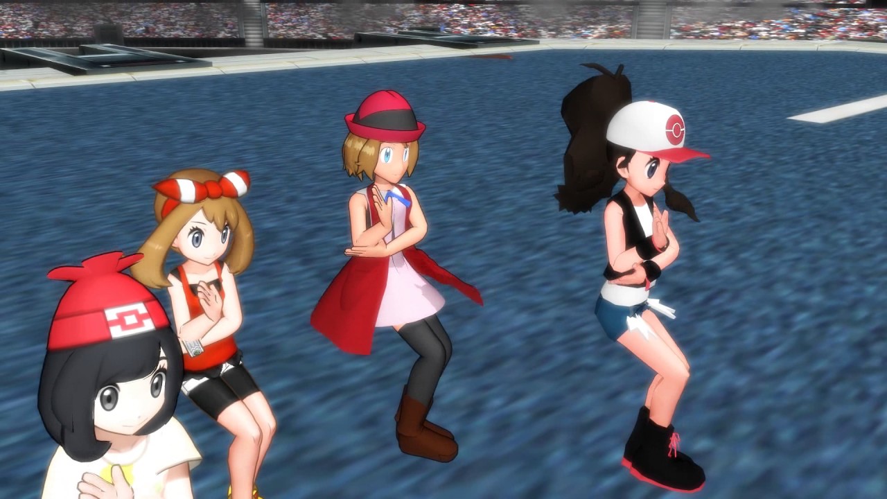 [MMD x Pokemon] Uchouten LOVE ft. Dawn, Moon, Hilda, Serena