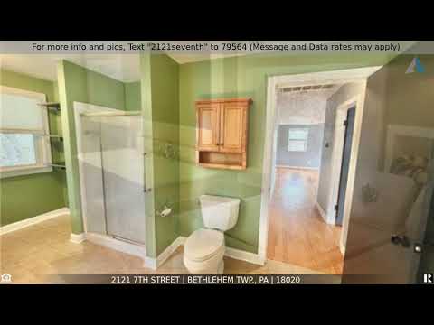 2121 7th Street, Bethlehem Twp, PA home video tour