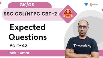 SSC CGL/NTPC CBT -2 Expected Questions | Part-42 | RRB NTPC | wifistudy studios | Rohit Kumar