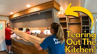 Renovations Are Expensive! Tearing Out The Abandoned Kitchen Ourselves To Save Money!