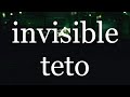teto - invisible(MV)