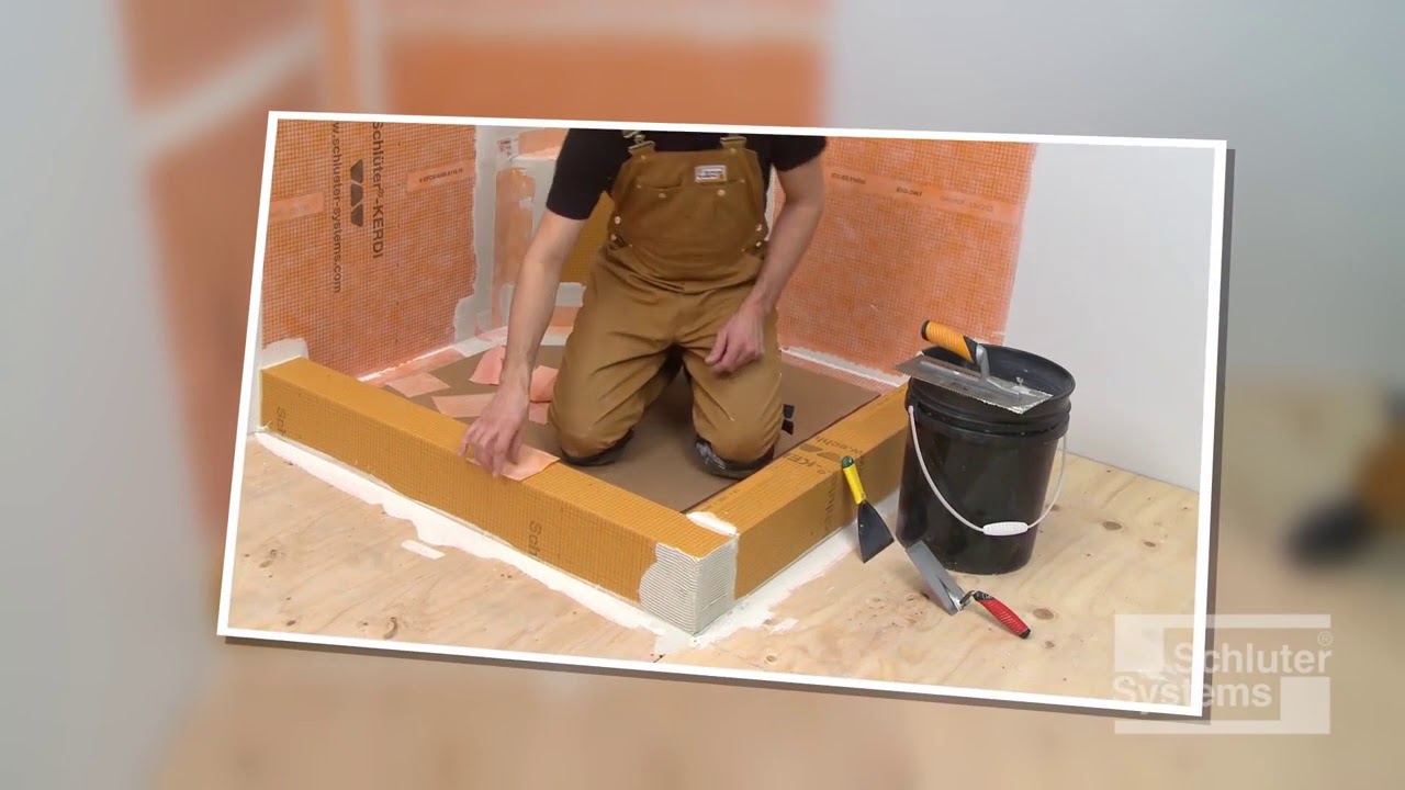 Shower Bases KERDIBOARDSC Prefabricated Shower Curb YouTube