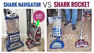 Shark Navigator Upright vs Shark Rocket Stick Vacuum Comparison