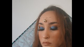 oriental Blue - arabian makeup -- أزرق شرقي - مكياج عربي