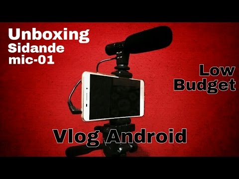 unboxing sidande mic 01 mic buat vlog di hp android low budget