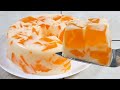 Gelatina con solo 2 ingredientes extremadamente deliciosa súper fácil y cremosa /Cocina de Jenny