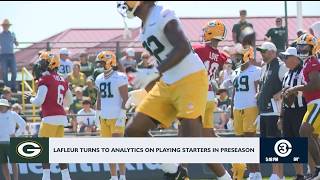 LaFleur turns to analytics on playing starters in preseason