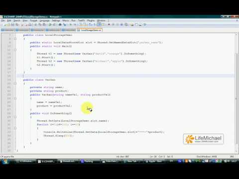 C# Threads Local Storage Demo