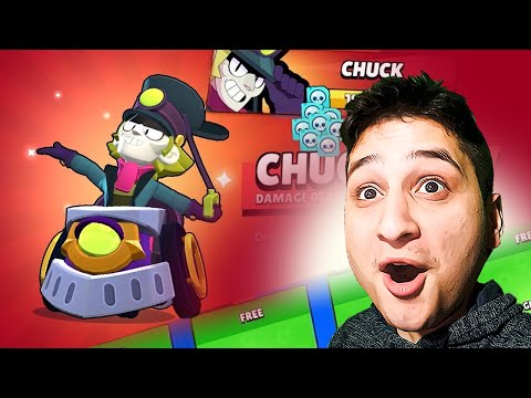 ახალი ბრავლერი ჩაკი და უფასო ჯემები! Brawl Stars