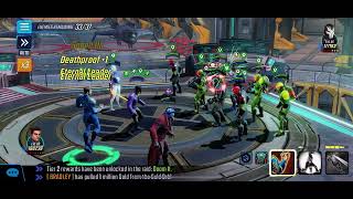 Marvel Strike Force DD5 cosmic node 12. Pushing through Hydra wave