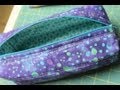 Zippered Box Pouch Tutorial- How to install a zipper