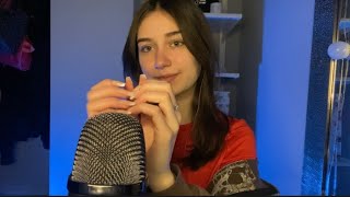 8 min of nail tapping 🥱💤( handmovements, finger flutters, mic scratching)