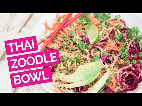 Thai Veggie Zoodle Bowl Recipe