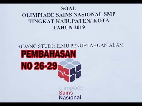 Soal soal osn ipa smp