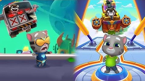 Talking Tom Hero Dash vs Talking Tom Gold Run 2 - Android iOS Gameplay