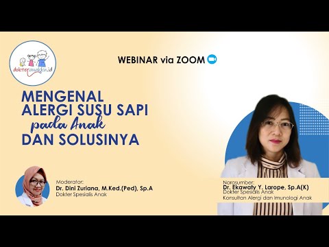 LIVE STREAMING Webinar "Mengenal Alergi Susu Sapi pada Anak dan Solusinya"