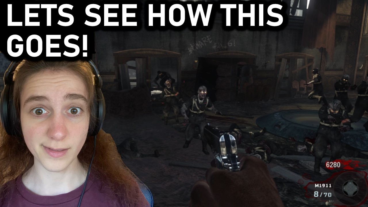 Gamer Girl Attempts the Starting Room Only Challenge on Kino der Toten (BO1)