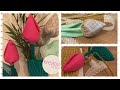 Tulpen 🌷 aus einem Kreis 🔘nähen Frühlingsdeko und Muttertagsgeschenk - ohne Schnittmuster einfach