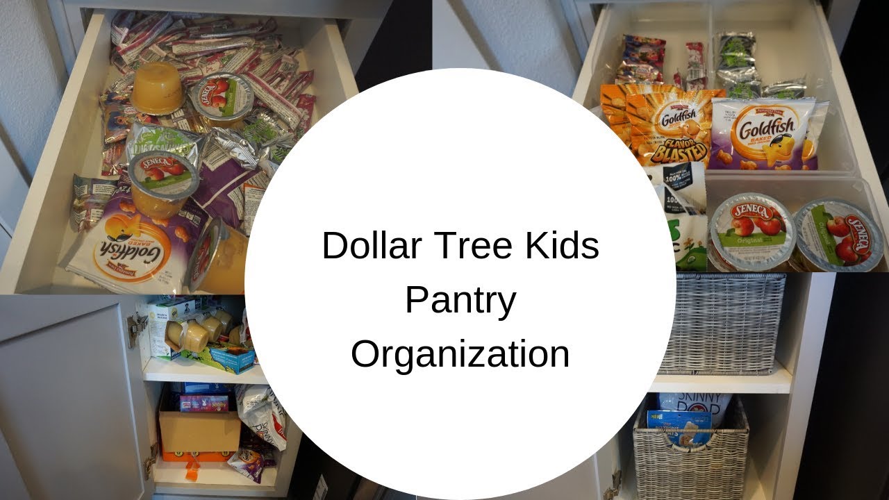 Dollar Tree organization| Let’s organize the kids pantry - YouTube