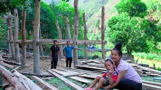 The Process of Dismantling Old Wooden Houses of Poor Families | Farmer's Life