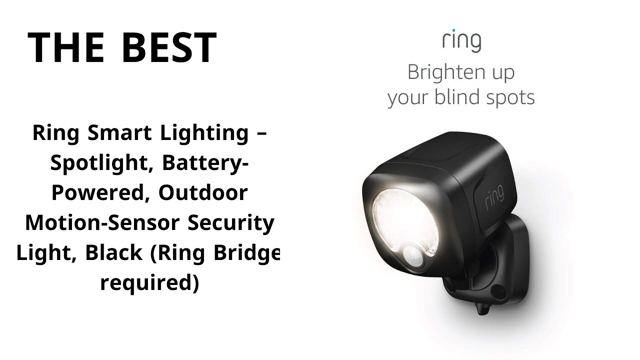 Ring Smart Lighting Battery Spotlight - Black