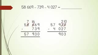 Mathematics Year 4 (DLP) - Subtraction & Unknown