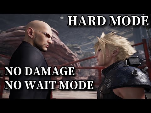【FF7R】ルード戦 ノーダメージ【ハード】ウェイトモード縛り Rude No Damage