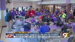Elder gets biggest cash donation