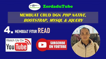 Cara membuat web CRUD dgn PHP Native, Bootstrap, Mysql & Jquery - hobi web programming (Seri#4)