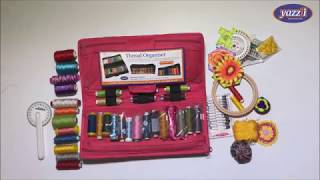Yazzii Craft Box with Fabric Top - Portable Organizer