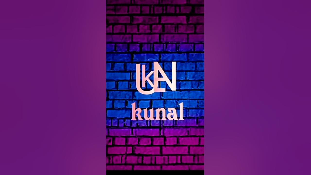 kunal-name-logo-ll-comment-your-name-trending-logo-design